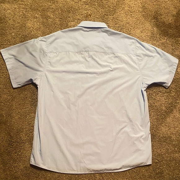 Dixxon Bamboo Light Blue Short Sleeve Shirt 3XL - Picture 10 of 12